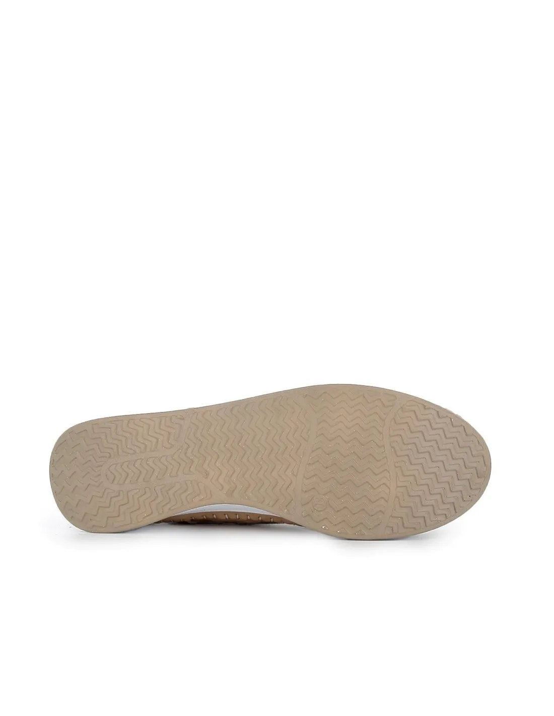 Zapato beige plano cordones con calados mujer  Erase