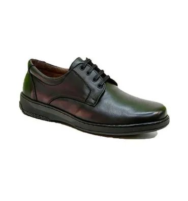 Zapato cordones hombre especial para diabéticos extra cómodo Primocx en negro