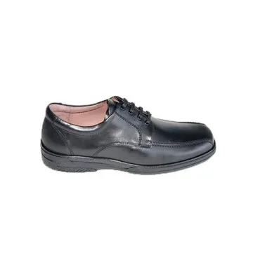 Zapato cordones hombre especial para diabéticos muy cómodo Primocx en negro