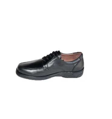 Zapato cordones hombre especial para diabéticos muy cómodo Primocx en negro