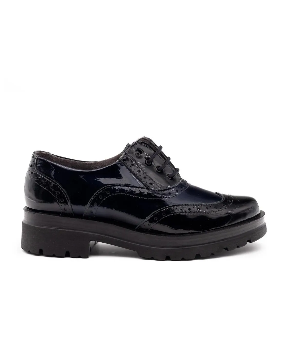 ZAPATO CORDONES MUJER PITILLOS 5362 NEGRO