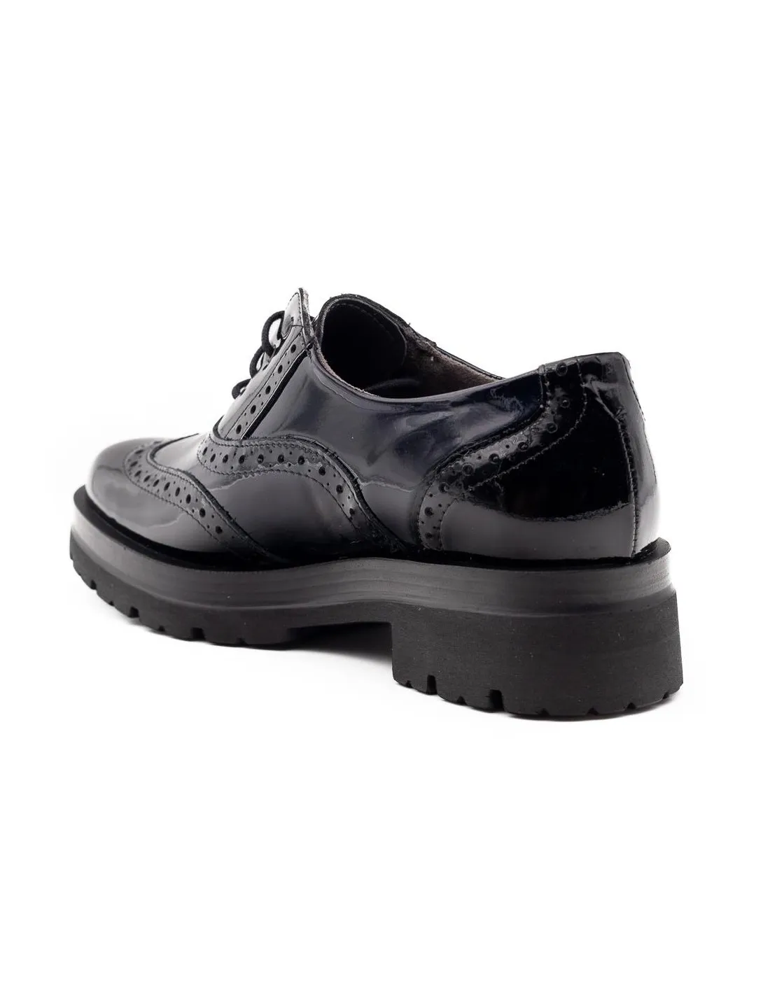 ZAPATO CORDONES MUJER PITILLOS 5362 NEGRO