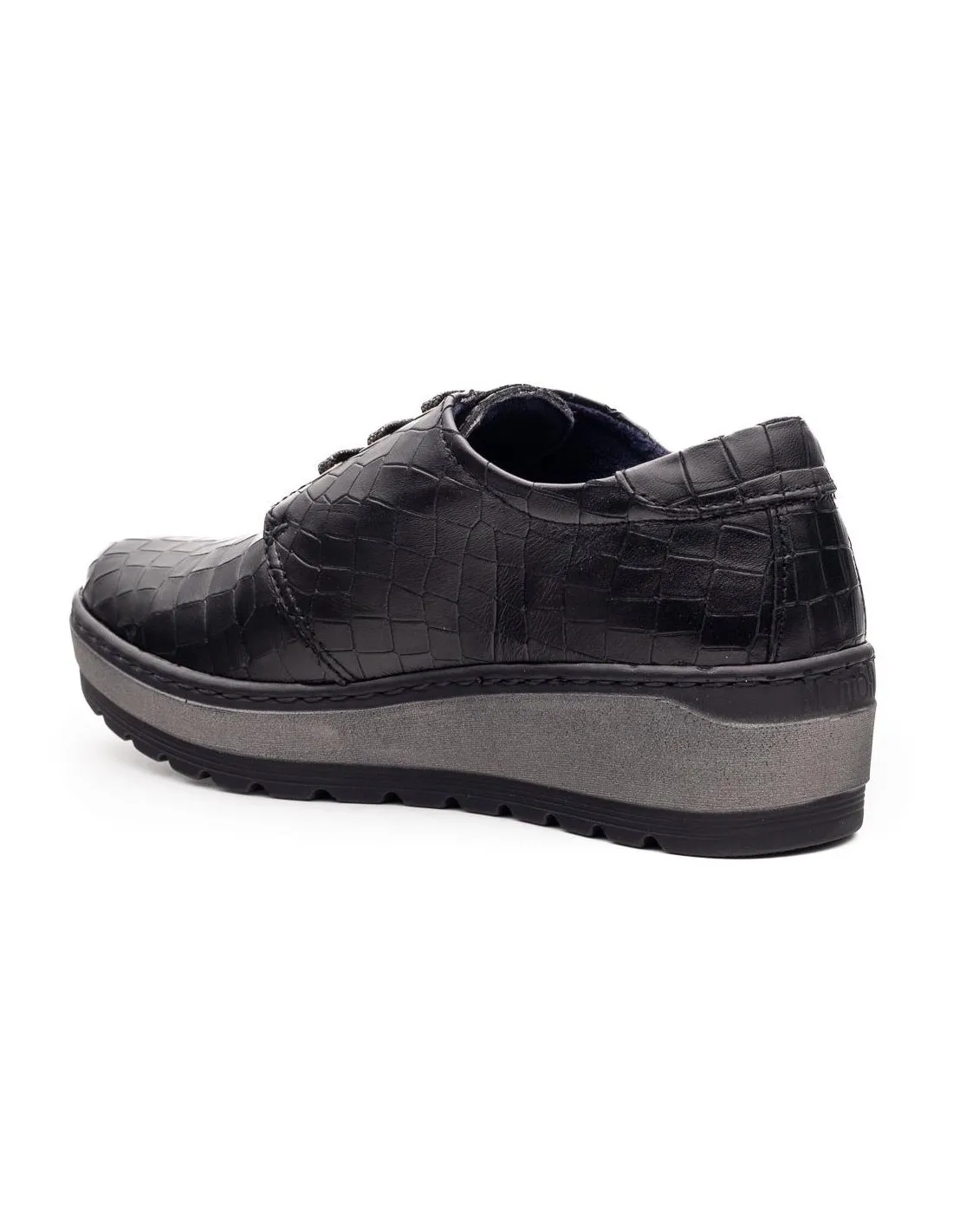 ZAPATO DE CORDONES MUJER NOTTON 1851 NEGRO