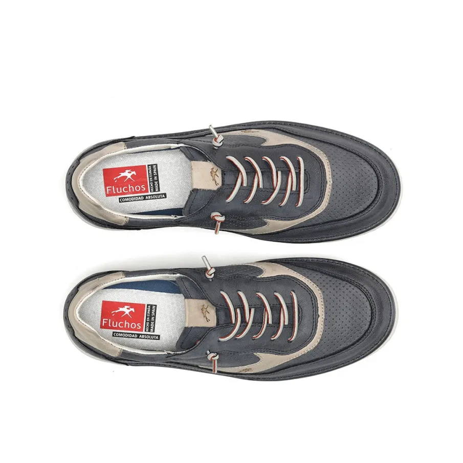 ZAPATO FLUCHOS HOMBRE VEGABUCK MARINO