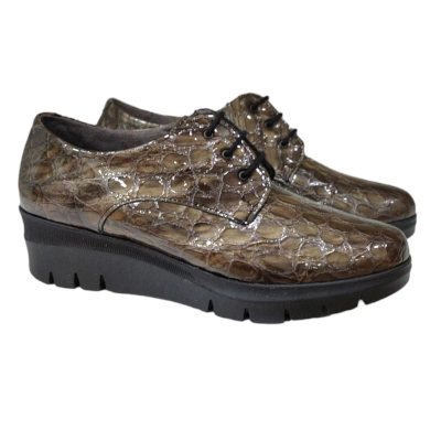 Zapato mujer Pitillos cordon 5340Humo