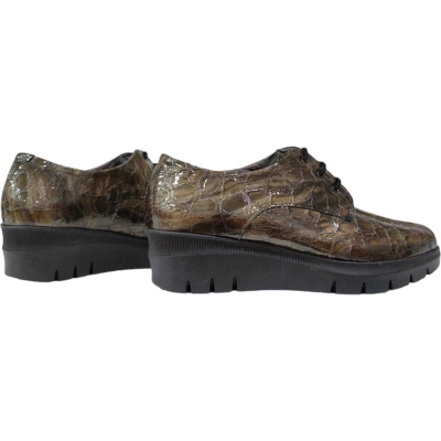 Zapato mujer Pitillos cordon 5340Humo