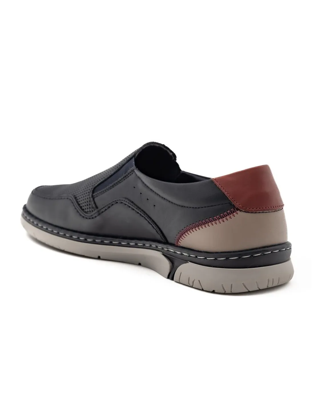 ZAPATO SIN CORDONES HOMBRE NOTTON 0618 AZUL MARINO