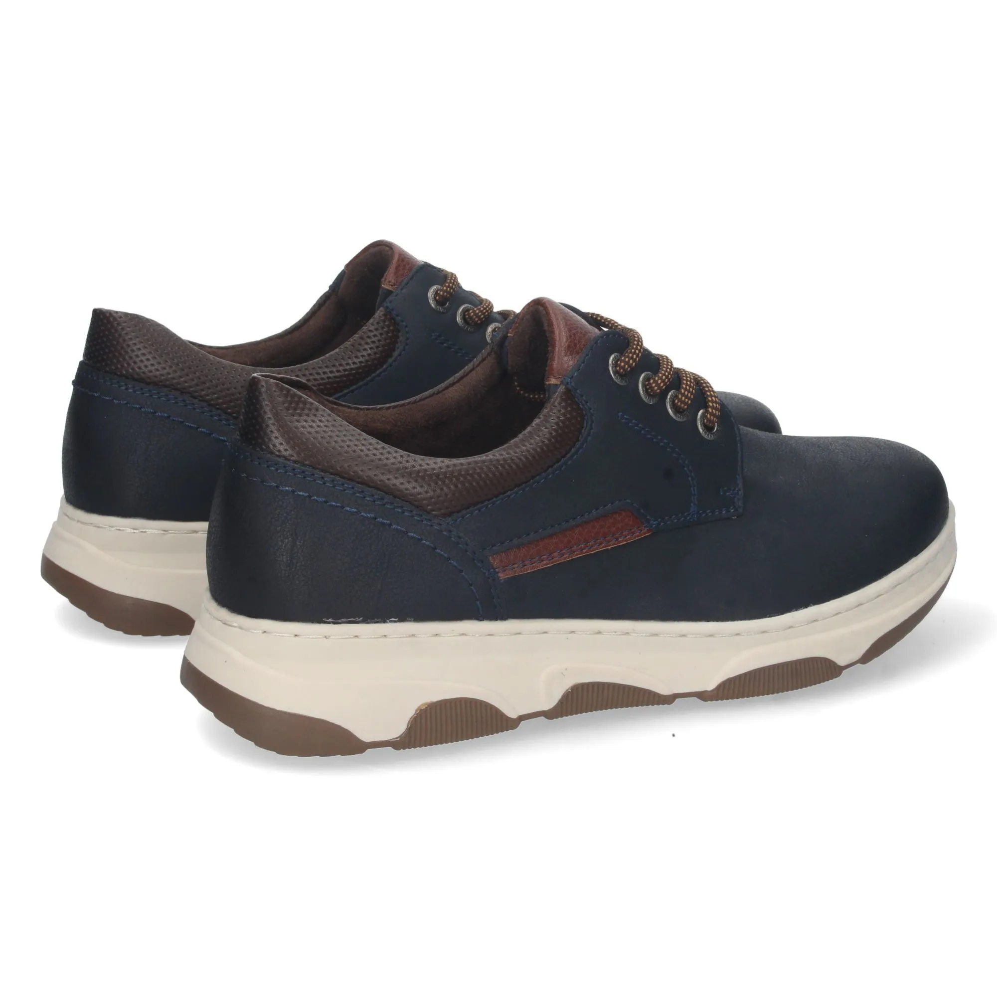 Zapatos comodos planos hombre color marron