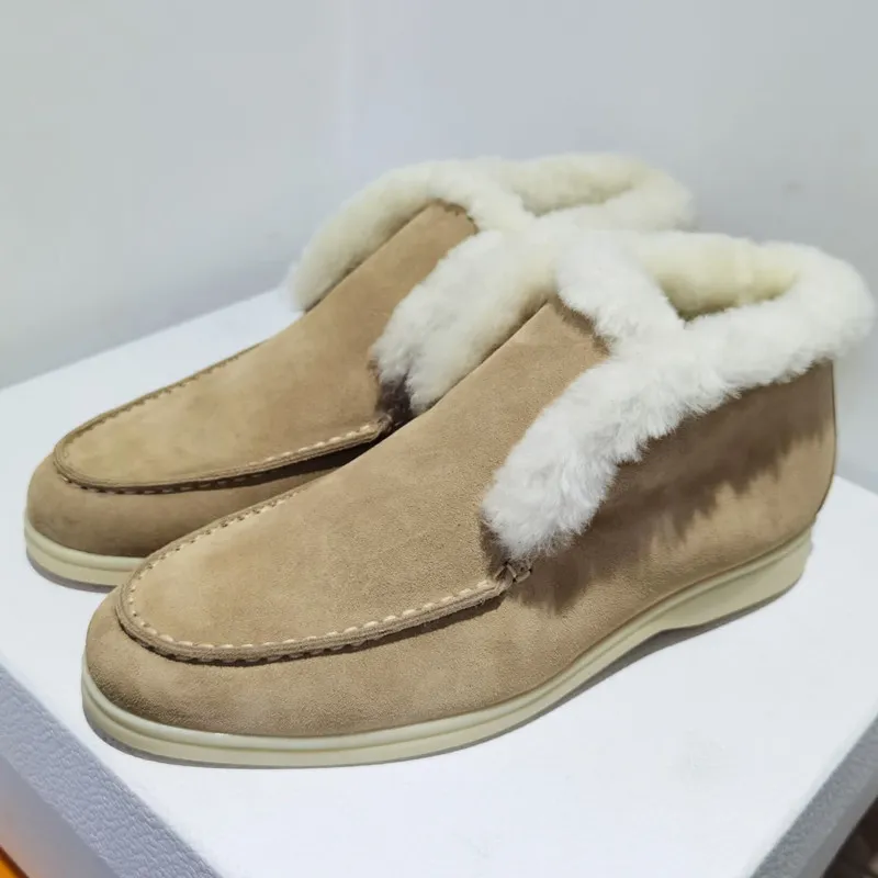 Zapatos de vestir de cuero de gamuza de invierno para hombre Primavera Otoño Mujeres Conducción Zapato casual Loro Diseño de luj
