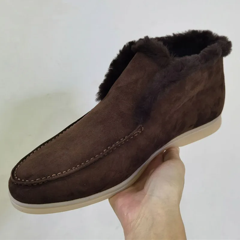 Zapatos de vestir de cuero de gamuza de invierno para hombre Primavera Otoño Mujeres Conducción Zapato casual Loro Diseño de luj