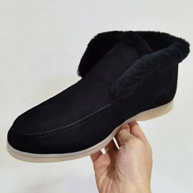 Zapatos de vestir de cuero de gamuza de invierno para hombre Primavera Otoño Mujeres Conducción Zapato casual Loro Diseño de luj
