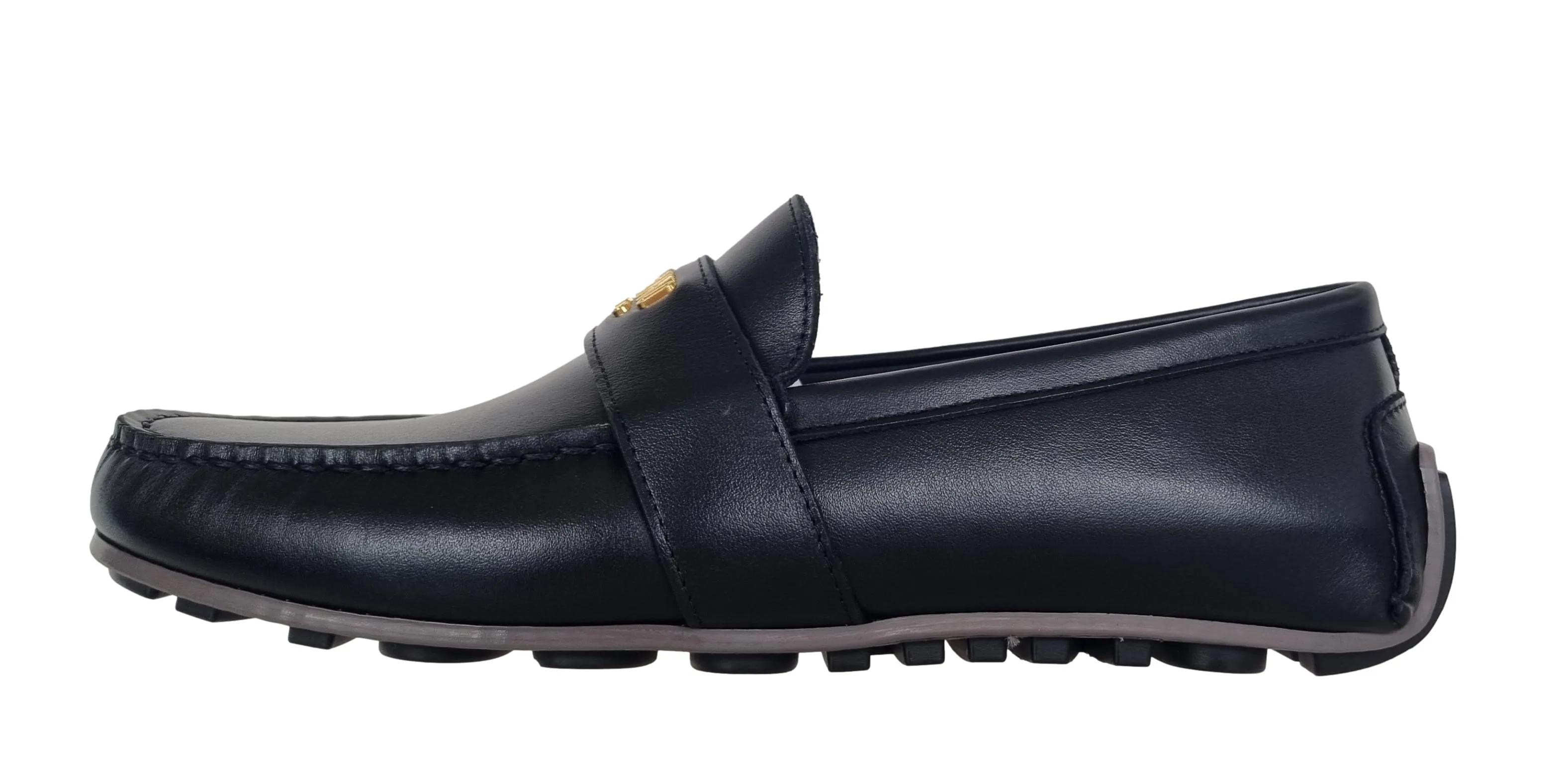 Zapatos mocasines de hombre MOSCHINO drivers gommini MB10380G1GGA0000 negro