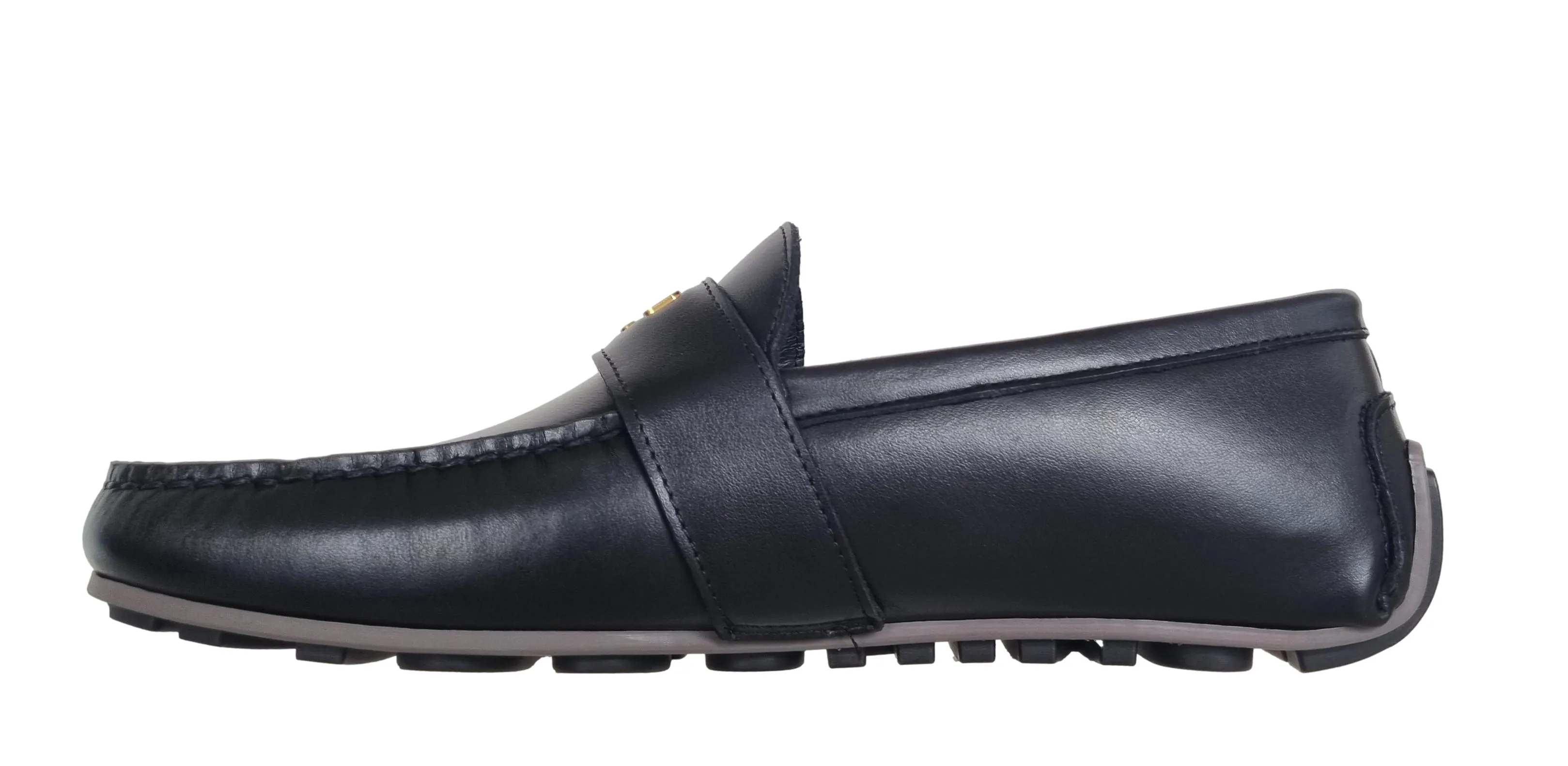 Zapatos mocasines de hombre MOSCHINO drivers gommini MB10380G1GGA0000 negro