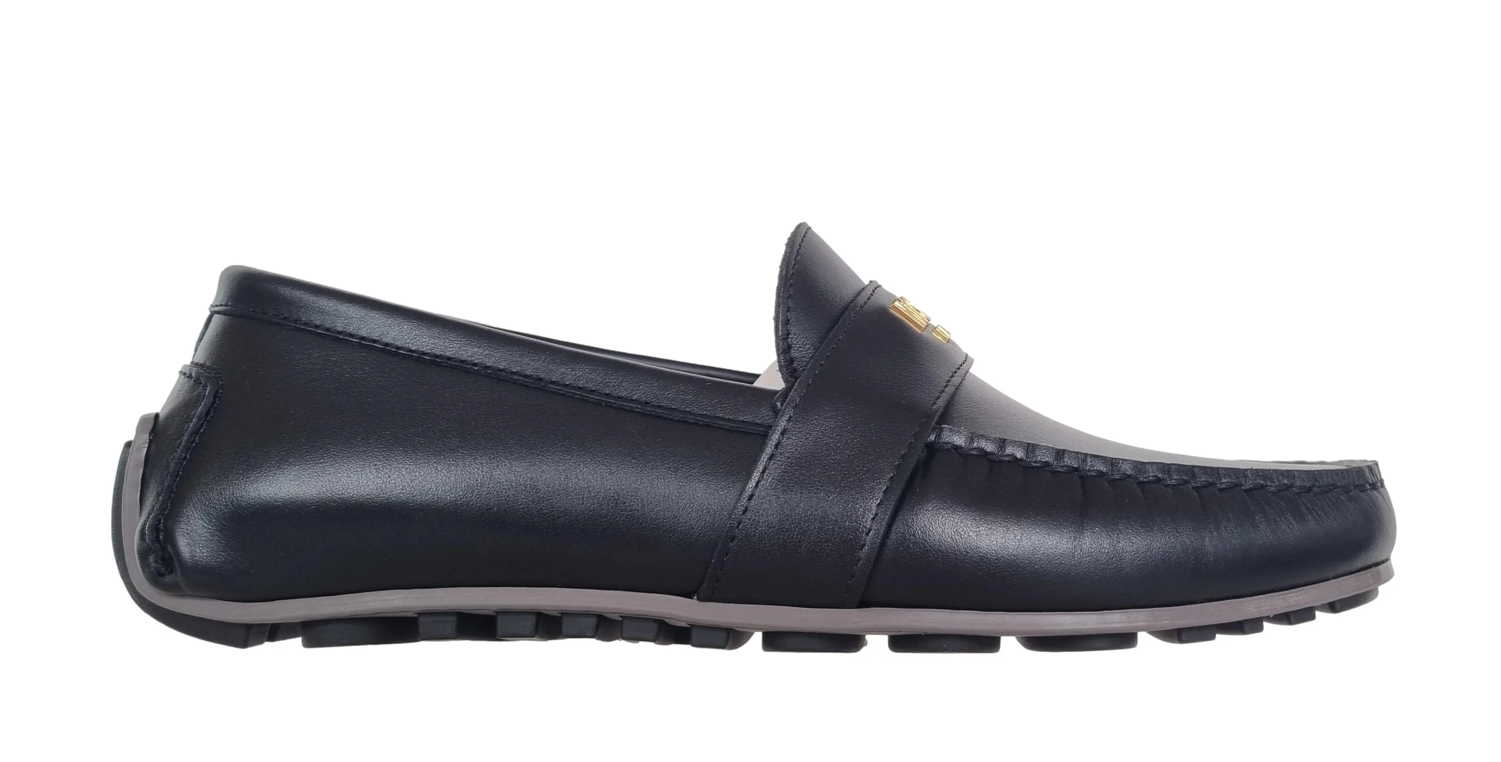 Zapatos mocasines de hombre MOSCHINO drivers gommini MB10380G1GGA0000 negro