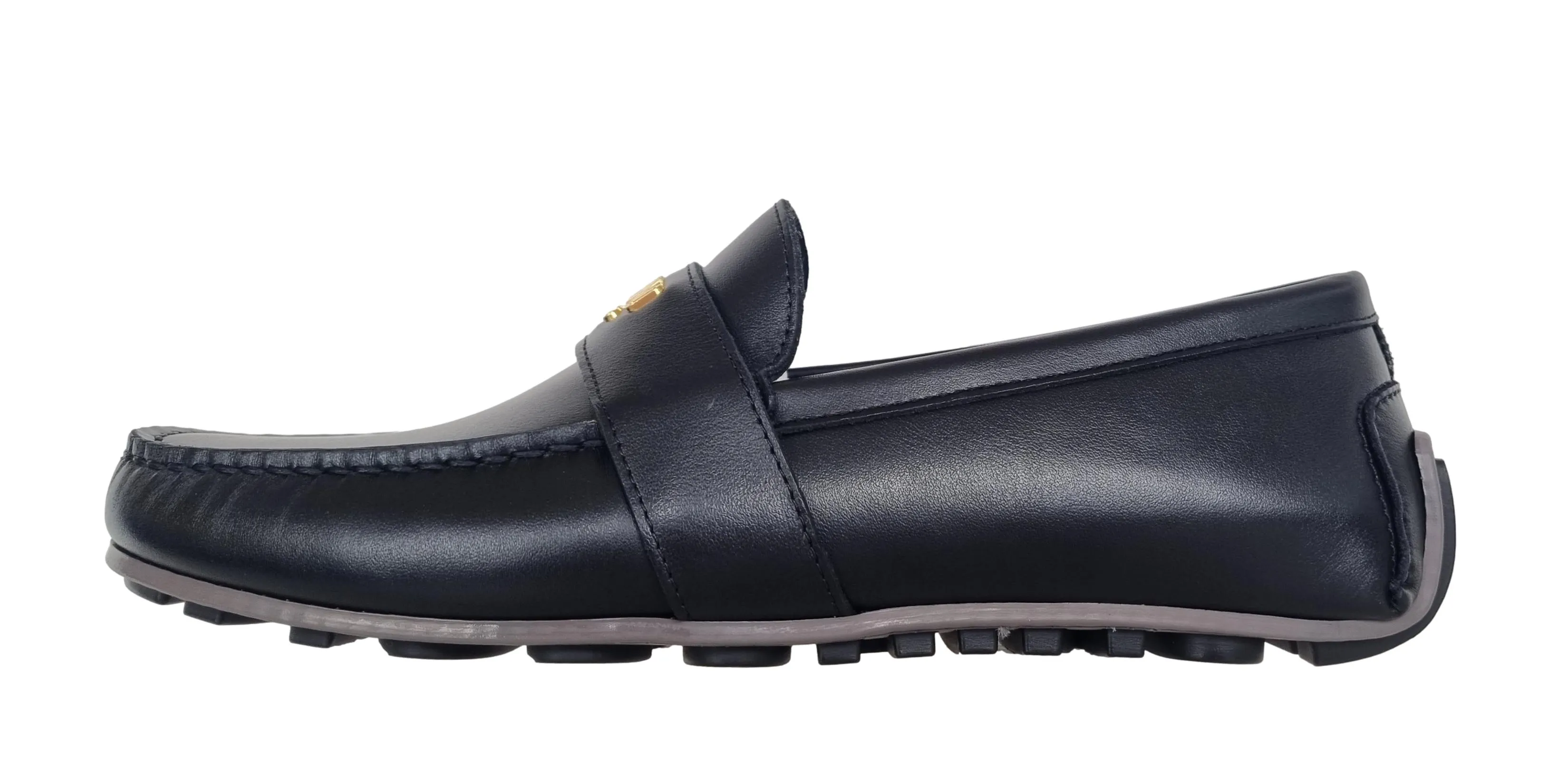 Zapatos mocasines de hombre MOSCHINO drivers gommini MB10380G1GGA0000 negro
