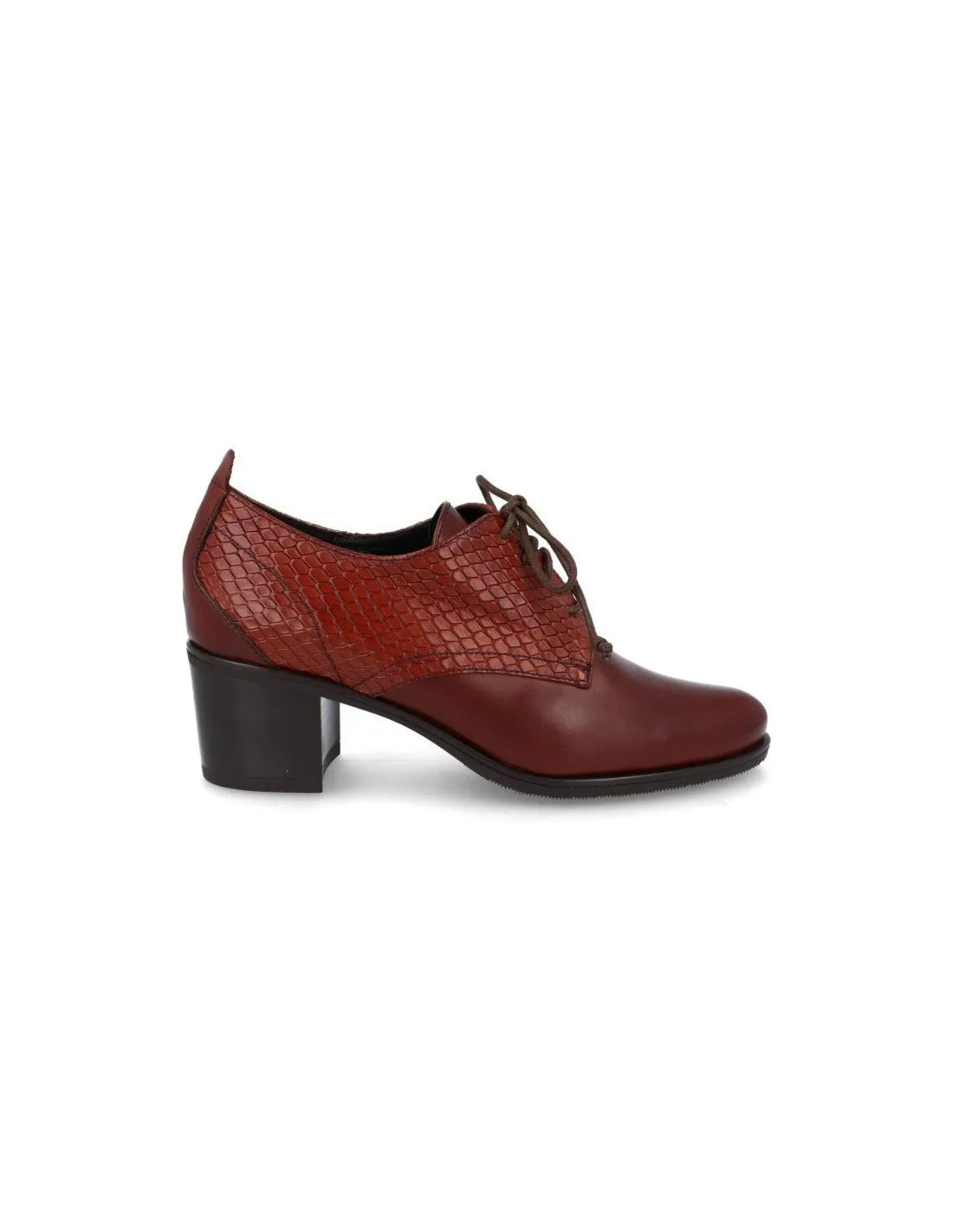 Zapatos mujer cordones tacón