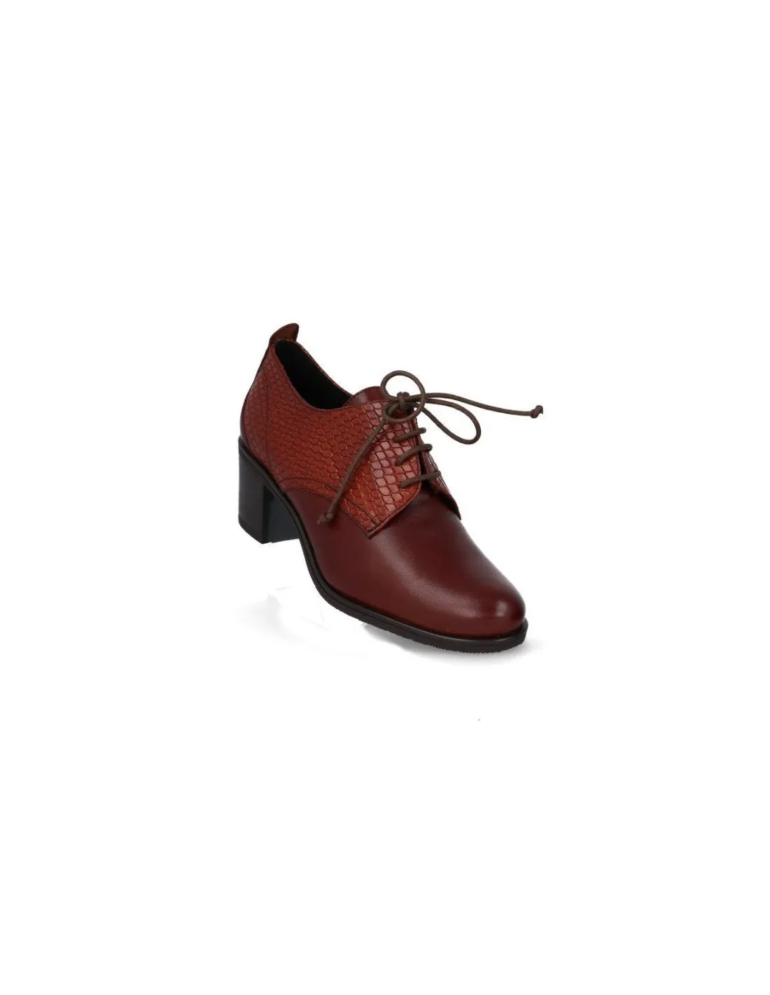 Zapatos mujer cordones tacón